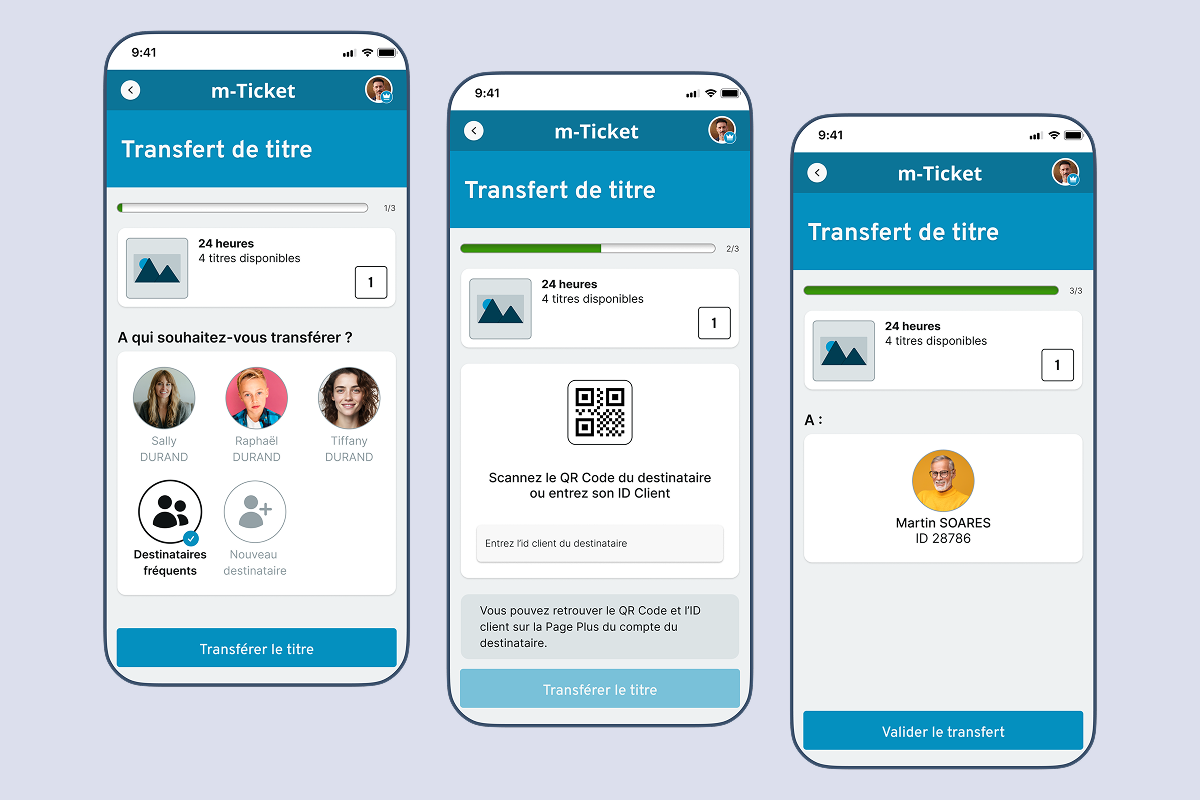 m-Ticket - Transfert de titres